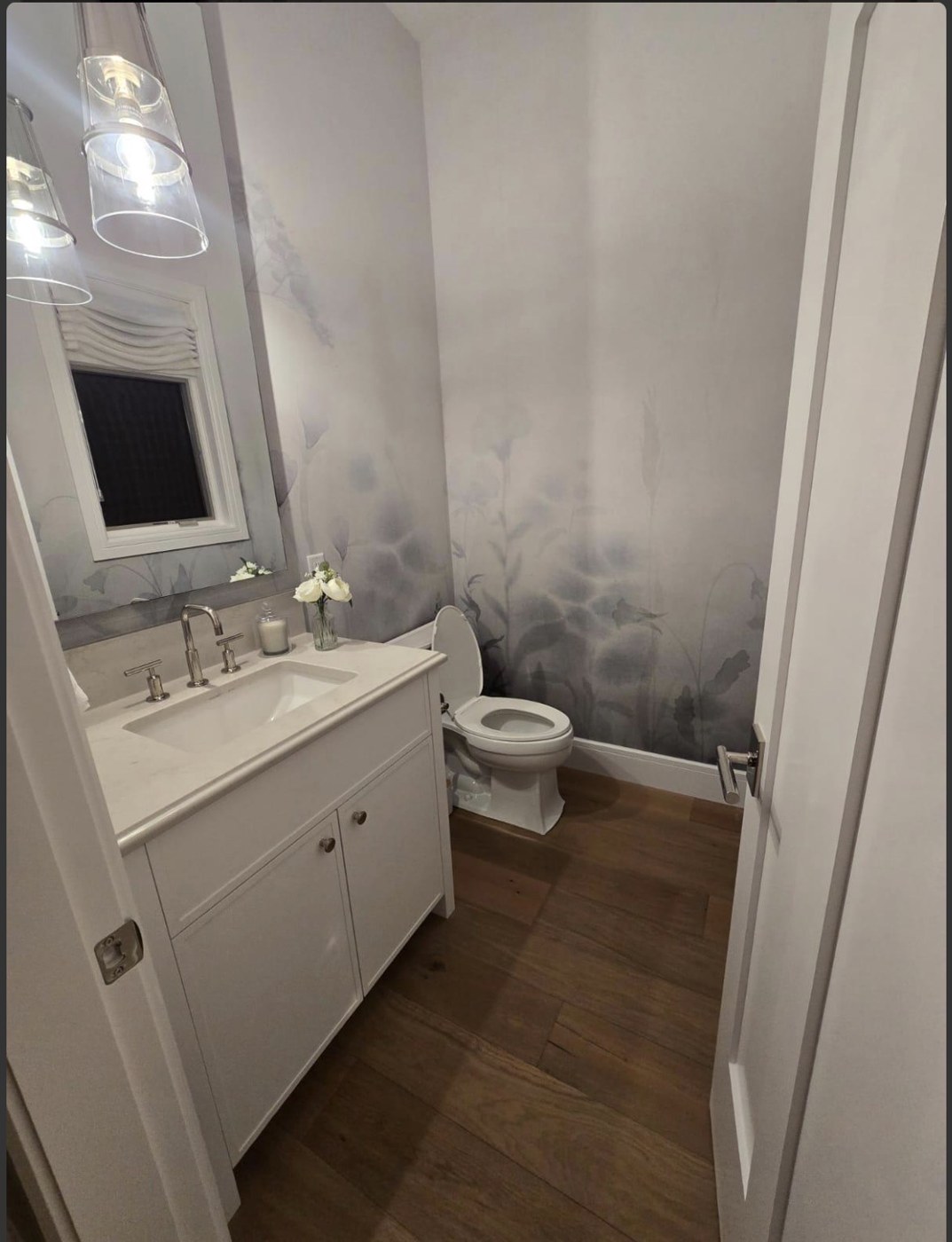 Bathroom vanity and floors